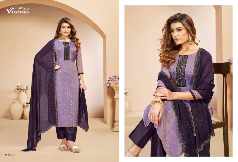 Tanaya By Vishnu Nc Moss Butti Dress Material